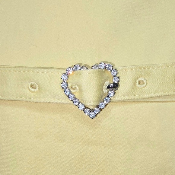 TED BAKER NWOT pale Yellow Sleeveless Knee Length Dress with Belt spring Size 2 - Picture 5 of 9